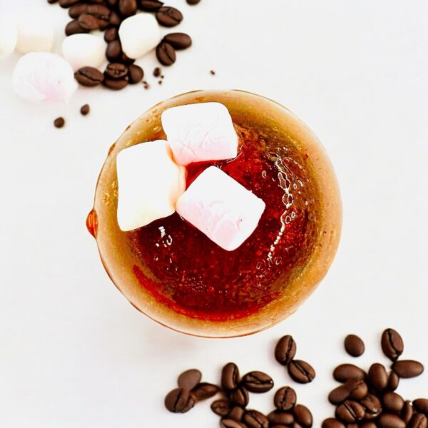 Bombka kawowa z piankami marshmallow