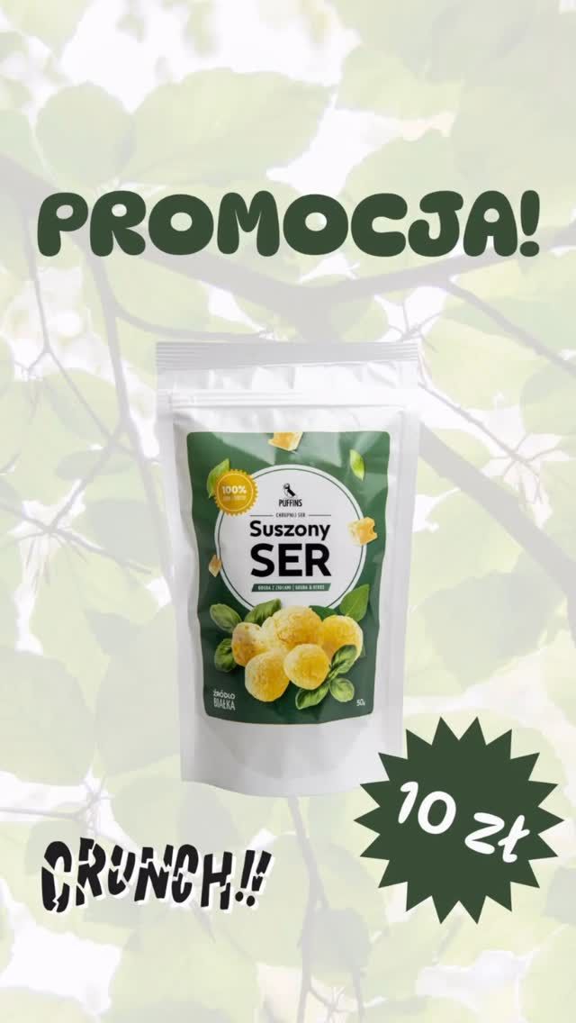 🥳 Hello, weekendzie! Wjeżdżasz z przytupem… i z chrupaniem! 😍

Bo właśnie w naszym sklepie ruszyła PROMOCJA, która sprawi, że aż zapiszczysz z radości (albo z chrupnięcia) 🙈

🔥 za jedyne 10 zł kupisz: 
🧀 Chrupiące sery gouda – ser(i)owa rozkosz!
🍇 Chrupiące winogrona – winogro-mania trwa!
🍒 Chrupiące wiśnie – wiśniowy hit sezonu!
🖤 Chrupiące porzeczki – czarna porzeczka gra dziś pierwsze skrzypce!

To idealna okazja, żeby wrzucić coś pysznego do koszyka (i do buzi).

Nie czekaj, tylko klikaj ➡️ puffins.co i zacznij weekend z chrupiącym przytupem! 🎉

#puffins #zchrupnijweekend #seriochrupiemy #promo