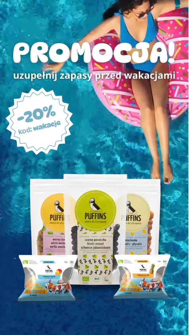 🎉 Uzupełnij zapasy przed wakacjami!🧀☀️

Cały weekend owocowej rozpusty w Puffins! Wskakuj na puffins.co i zgarnij -20% na cały koszyk (poza produktami już przecenionymi).

Wystarczy, że w koszyku wpiszesz kod: wakacje 🧳🧂

Bo wiadomo – wakacje bez zapasu chrupiących owoców to jak plaża bez słońca 😎🌊

👉 Ruszaj na serowe łowy – tylko do niedzieli!

#puffins #suszoneowoce #zdroweprzekąski #crunchy #ser #suszonyser #snack #puffing #chrupiące #przekaskinawakacje #wakacje
